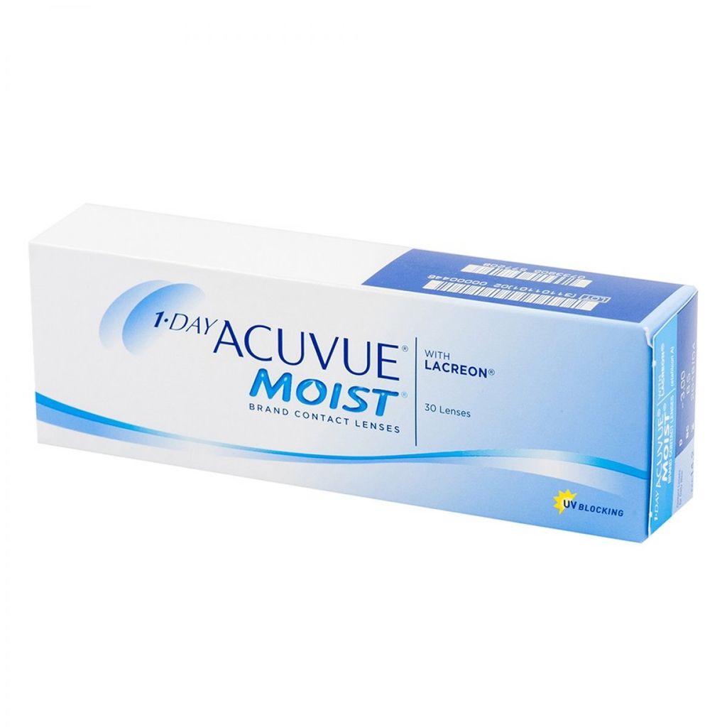 фото упаковки 1-Day Acuvue Moist Линзы контактные Однодневные