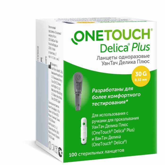 фото упаковки OneTouch Delica Plus ланцеты