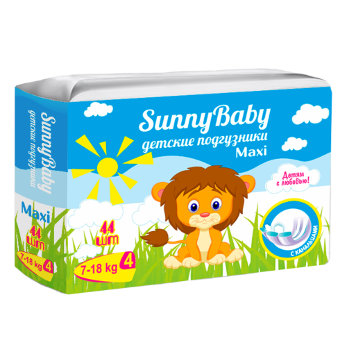 фото упаковки Sunnybaby Подгузники детские maxi