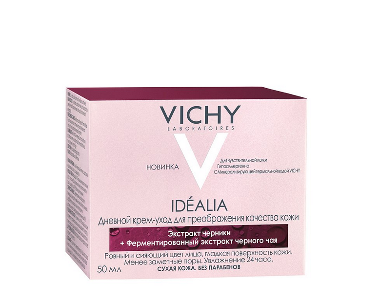 фото упаковки Vichy Idealia крем-уход для сухой кожи