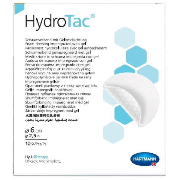 фото упаковки HydroTac Повязка гидроактивная губчатая круглая
