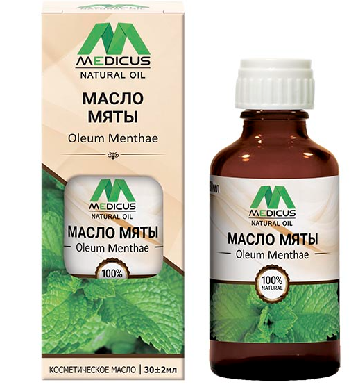 фото упаковки Medicus Natural oil Масло косметическое мяты