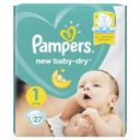 Pampers New baby-dry Подгузники детские, р. 1, 2-5 кг, 27 шт.
