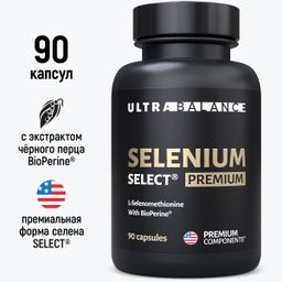 UltraBalance Витамины Селен премиум с пиперином, комплекс для женщин и мужчин