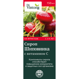 Сироп шиповника с витамином С Dr. Vistong