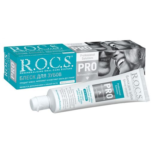 ROCS PRO Гель-блеск для зубов, без фтора, гель для полости рта, 64 г, 1 шт.