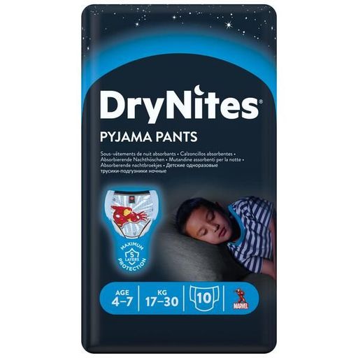 Huggies Drynites Подгузники-трусики, 4-7 лет, 17-30 кг, для мальчиков, 10 шт.