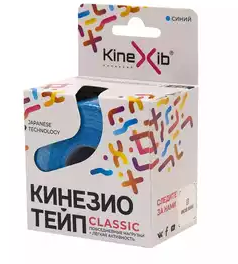 Kinesio-Tape Kinexib Classic, 5мх5см, синего цвета, 1 шт.