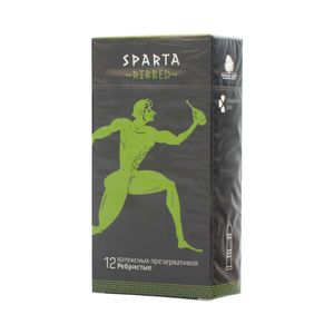 Sparta Презервативы ребристые, презерватив, 12 шт.