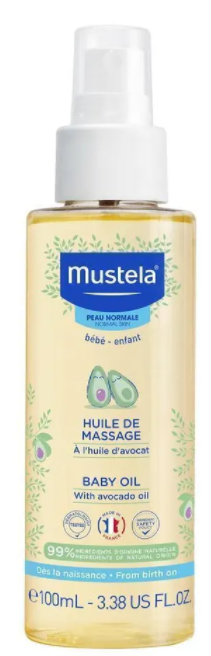 Mustela Массажное масло, масло для детей, 100 мл, 1 шт.