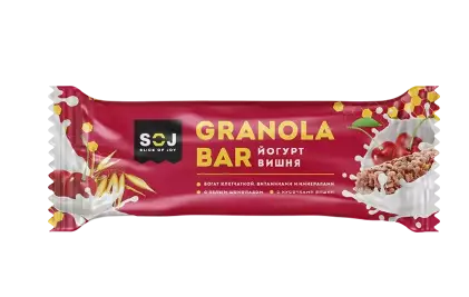 Гранола Бар Батончик злаковый йогурт-вишня, 40 г, 1 шт.