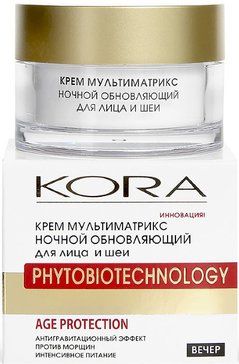 Kora Крем для лица ночной обновляющий мультиматрикс, крем для лица и шеи, арт. 3613, 50 мл, 1 шт.