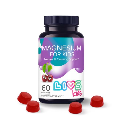 LIVS Магний Цитрат For Kids, для детей с 3 лет, пастилки жевательные, вишня, 60 шт.