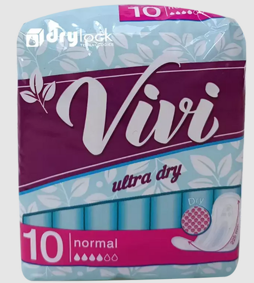 Vivi Ultra Normal dry прокладки женские гигиенические, 4 капли, прокладки гигиенические, 10 шт.