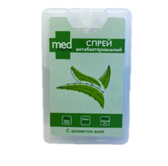 Medresponse Спрей для рук антибактериальный, спрей-антисептик, с алоэ вера, 20 мл, 1 шт.