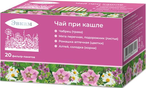 Эвкам Чай при кашле, фиточай, 1.5 г, 20 шт.