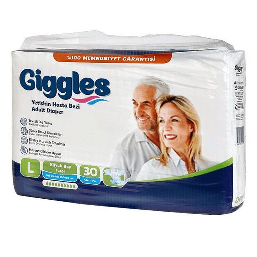 Giggles Подгузники для взрослых, L, 30 шт.