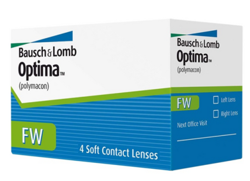 Bausch&Lomb Optima FW Контактные линзы плановой замены, BC=8.7 d=14.0, D(-2.25), стерильно, 4 шт.