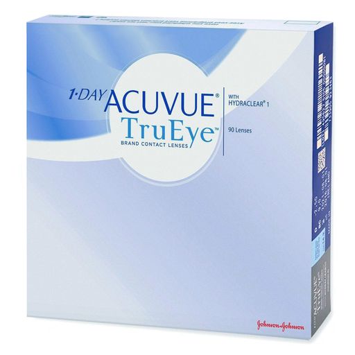 1-Day Acuvue TruEye Линзы контактные Однодневные, BC=8.5 d=14.2, D(-1.75), 90 шт.